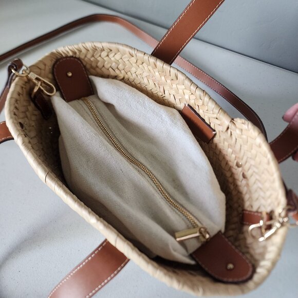 Doum Straw Tote "EUC" - Picture 6 of 16